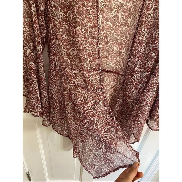 Hollister lightweight floral paisley kimono size XS - Picture 5 of 9